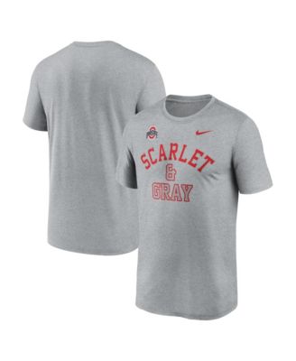 Men's Gray Ohio State Buckeyes Primetime Arch Mantra Legend Dri-FIT T-Shirt