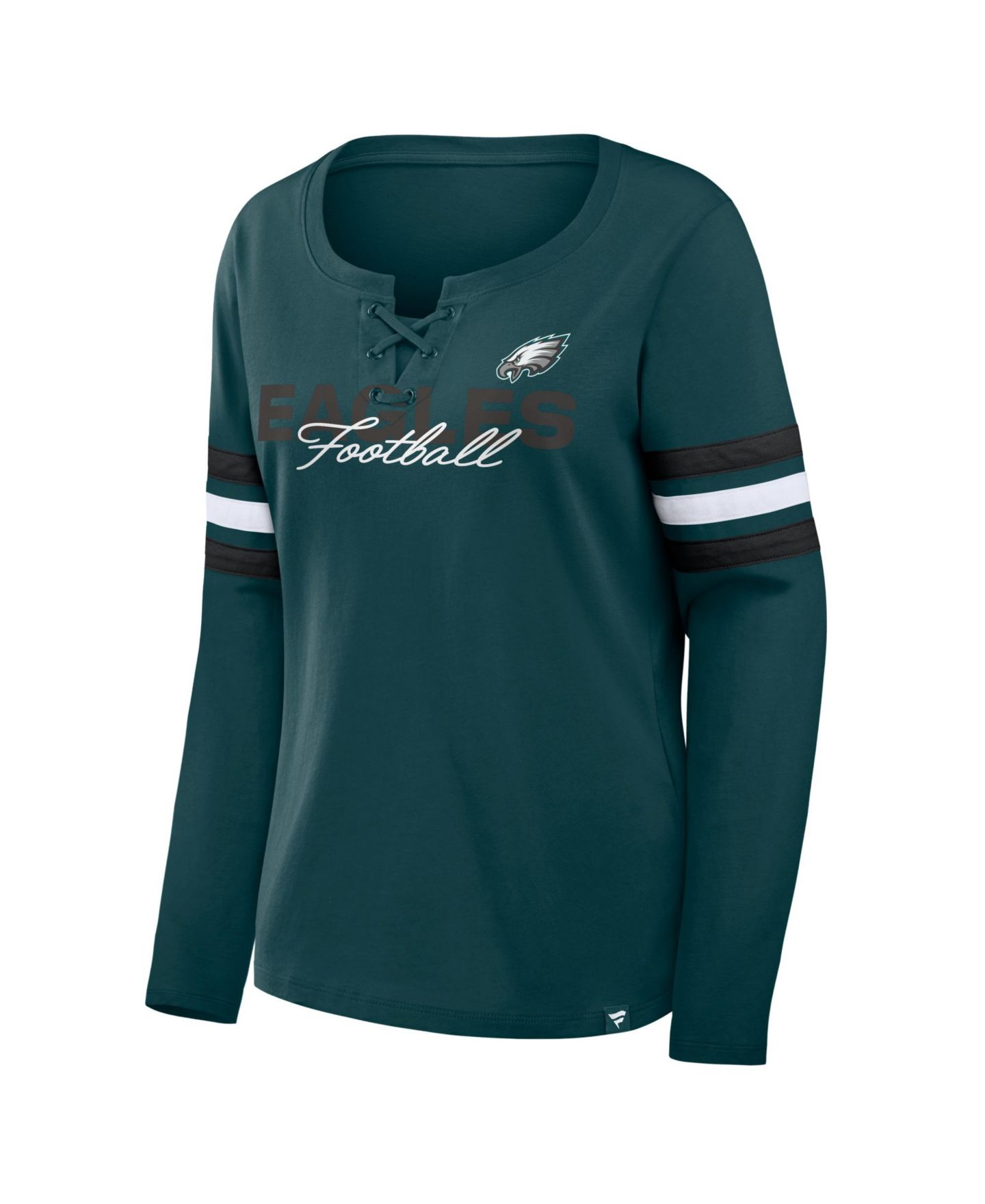 Женская футболка Fanatics Team First Lace-Up Long-Sleeve Cotton Jersey — фото 2