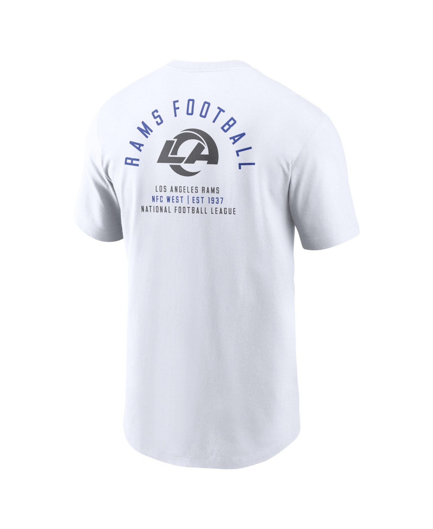 Men's White Los Angeles Rams Split Logo T-Shirt