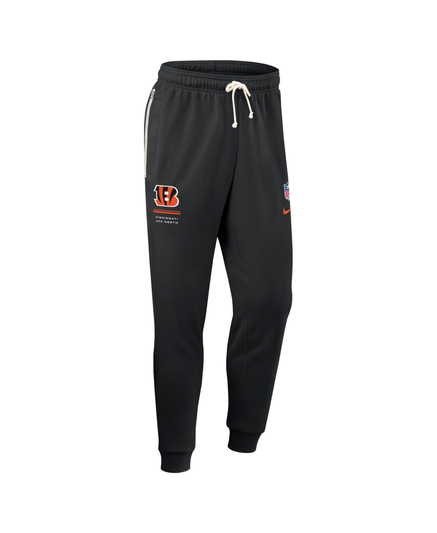 Men's Black Cincinnati Bengals Sideline Standard Issue Touchback Kick Dri-FIT Taper Pants