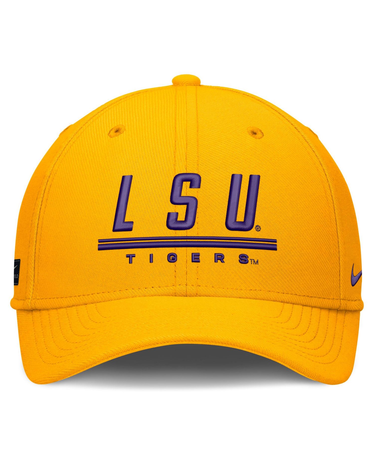 Men's Gold LSU Tigers Game Day Rise Swooshflex Hat