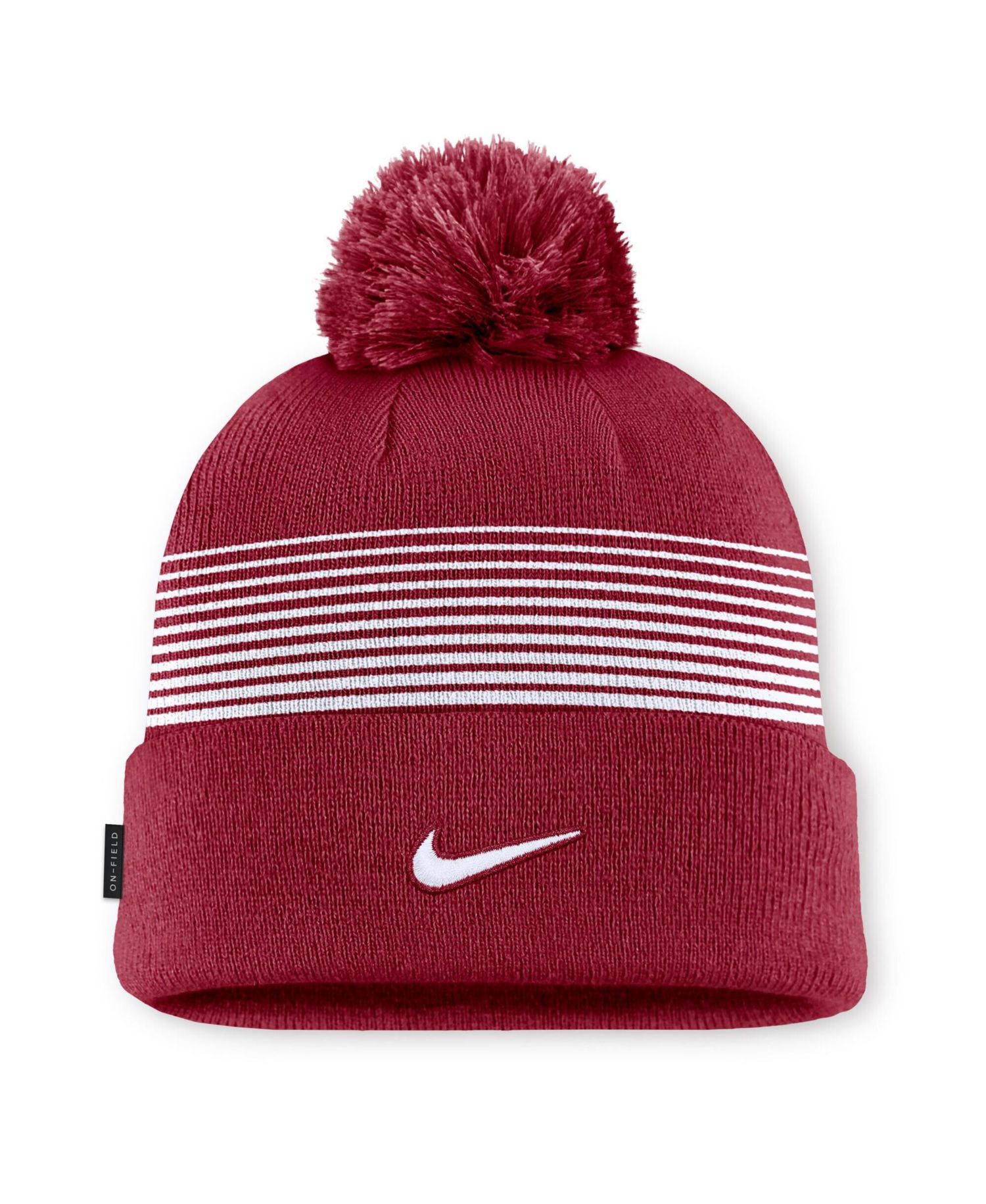 Men's and Women's Crimson Alabama Crimson Tide 2026 On-Field Cuffed Knit Pom Hat