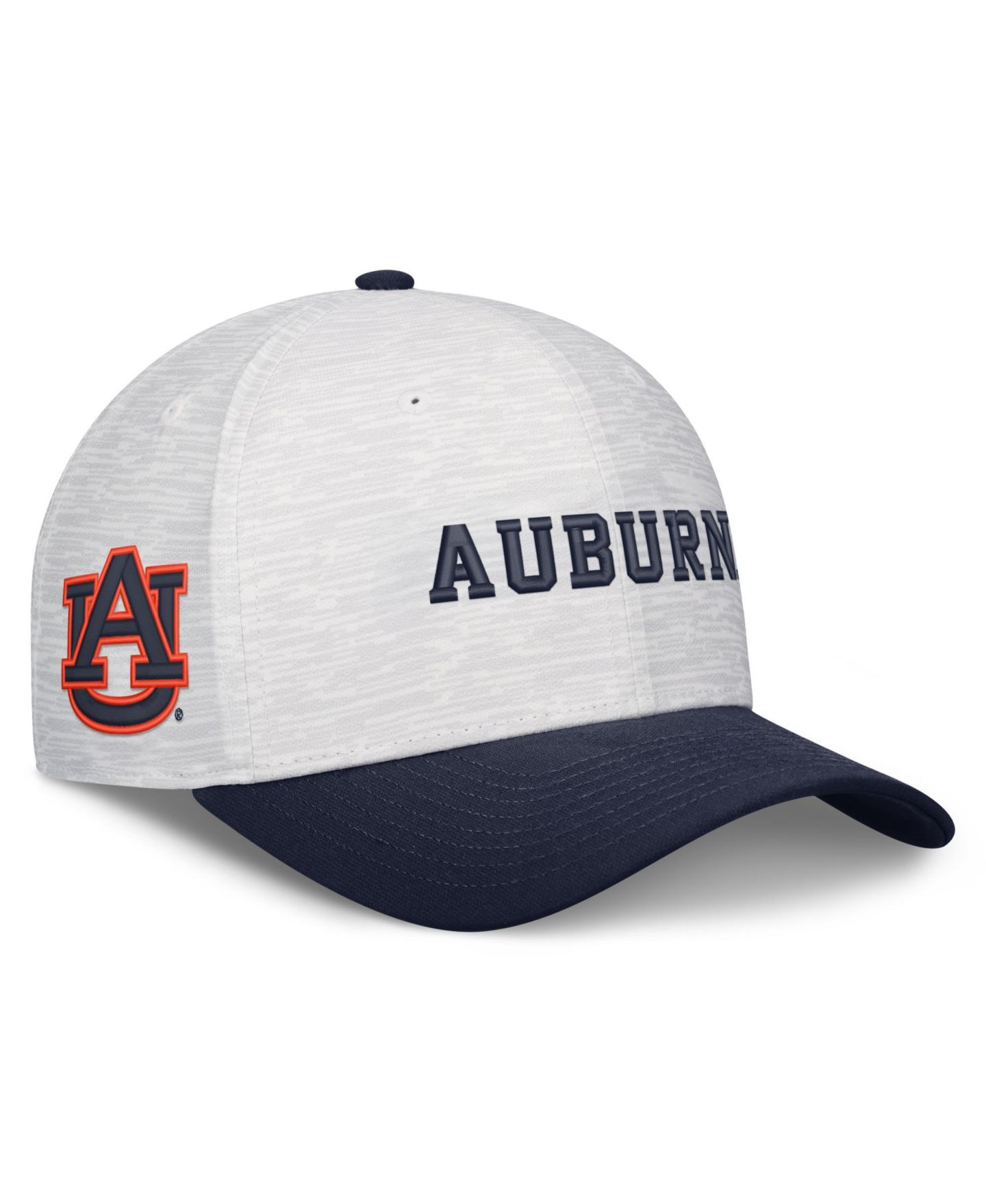 Кепка Nike White/Navy Auburn Tigers Primetime Rise Adjustable Hat — фото 3