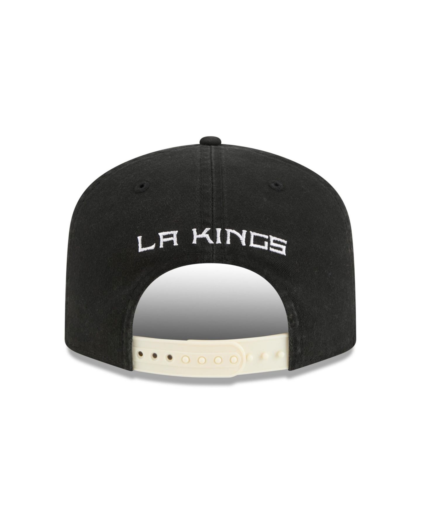 Мужская кепка New Era Black Los Angeles Kings Throwback Stanley Cup Champions Side Patch 19TWENTY Adjustable Hat — фото 4