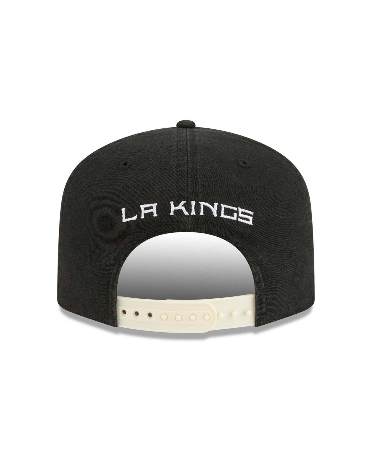 Men's Black Los Angeles Kings Throwback Stanley Cup Champions Side Patch 19TWENTY Adjustable Hat