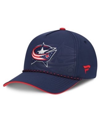 Men's Navy Columbus Blue Jackets On Stage Podium A-Frame Adjustable Hat