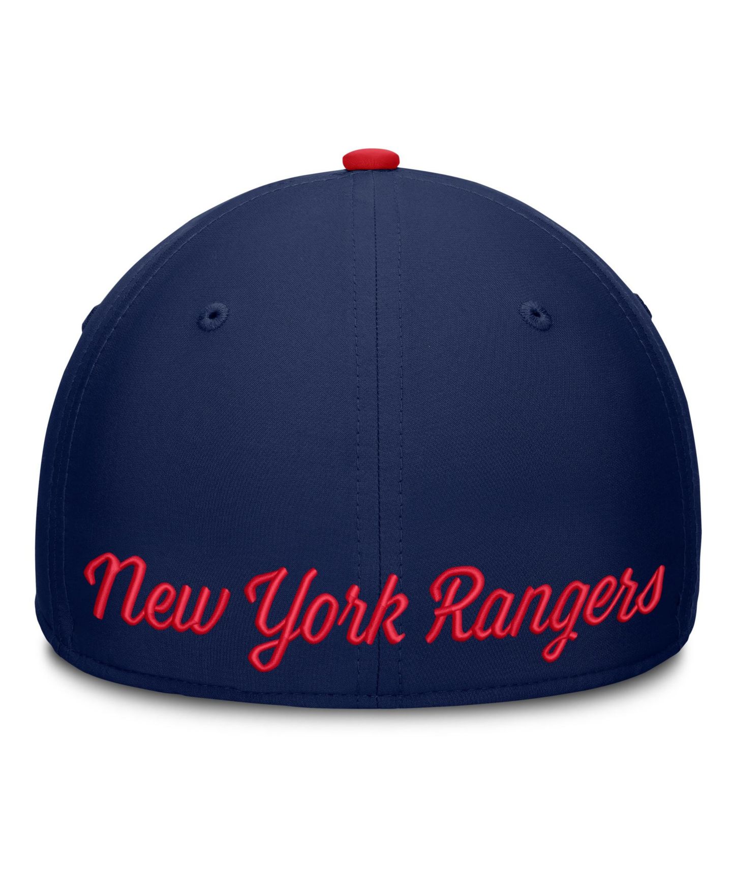 Мужской головной убор Fanatics Navy/Red New York Rangers Flex Fit Hat — фото 4