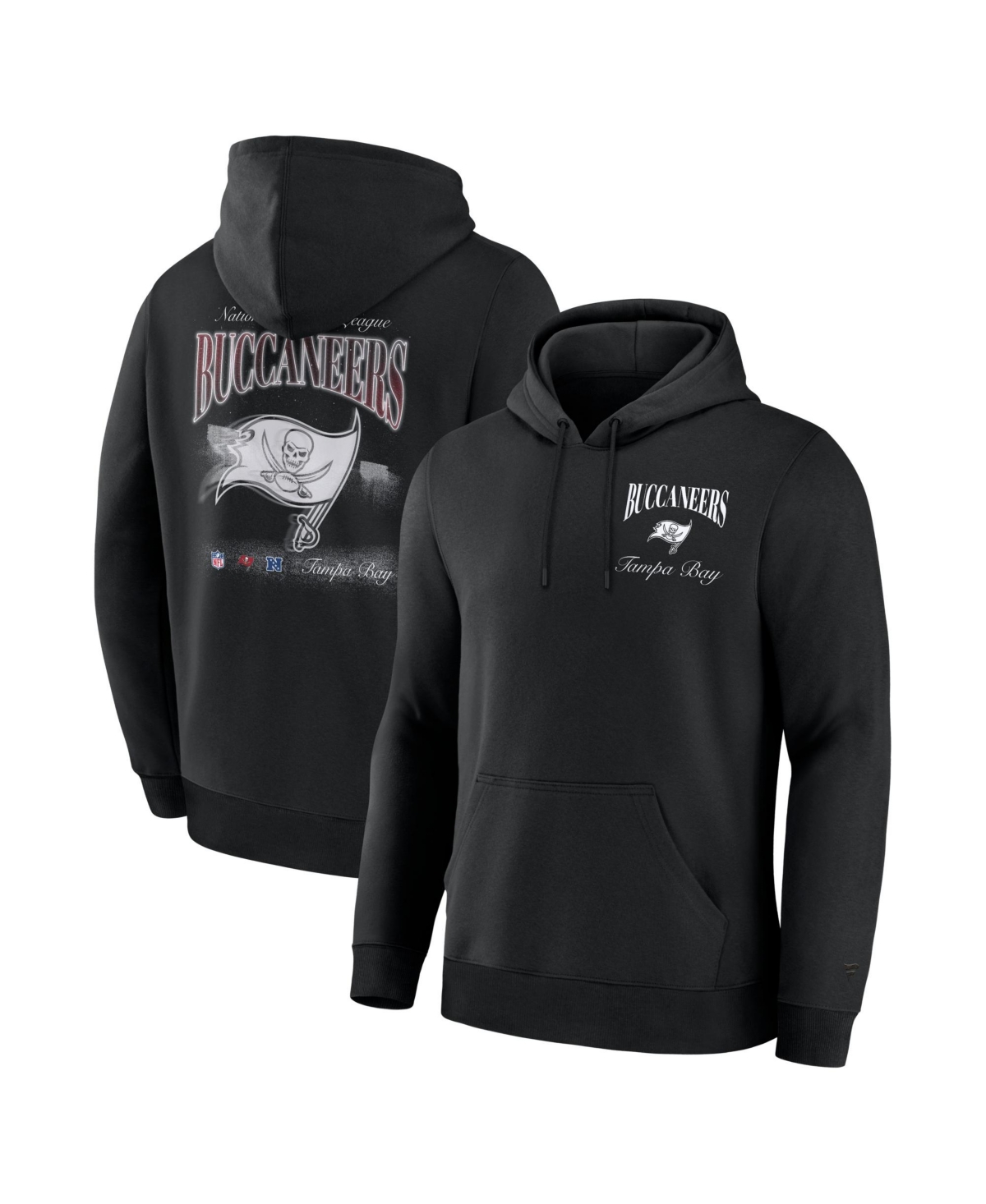 Fanatics Men's Black Tampa Bay Buccaneers Nightfall Long Sleeve Fleece Hoodie - Black