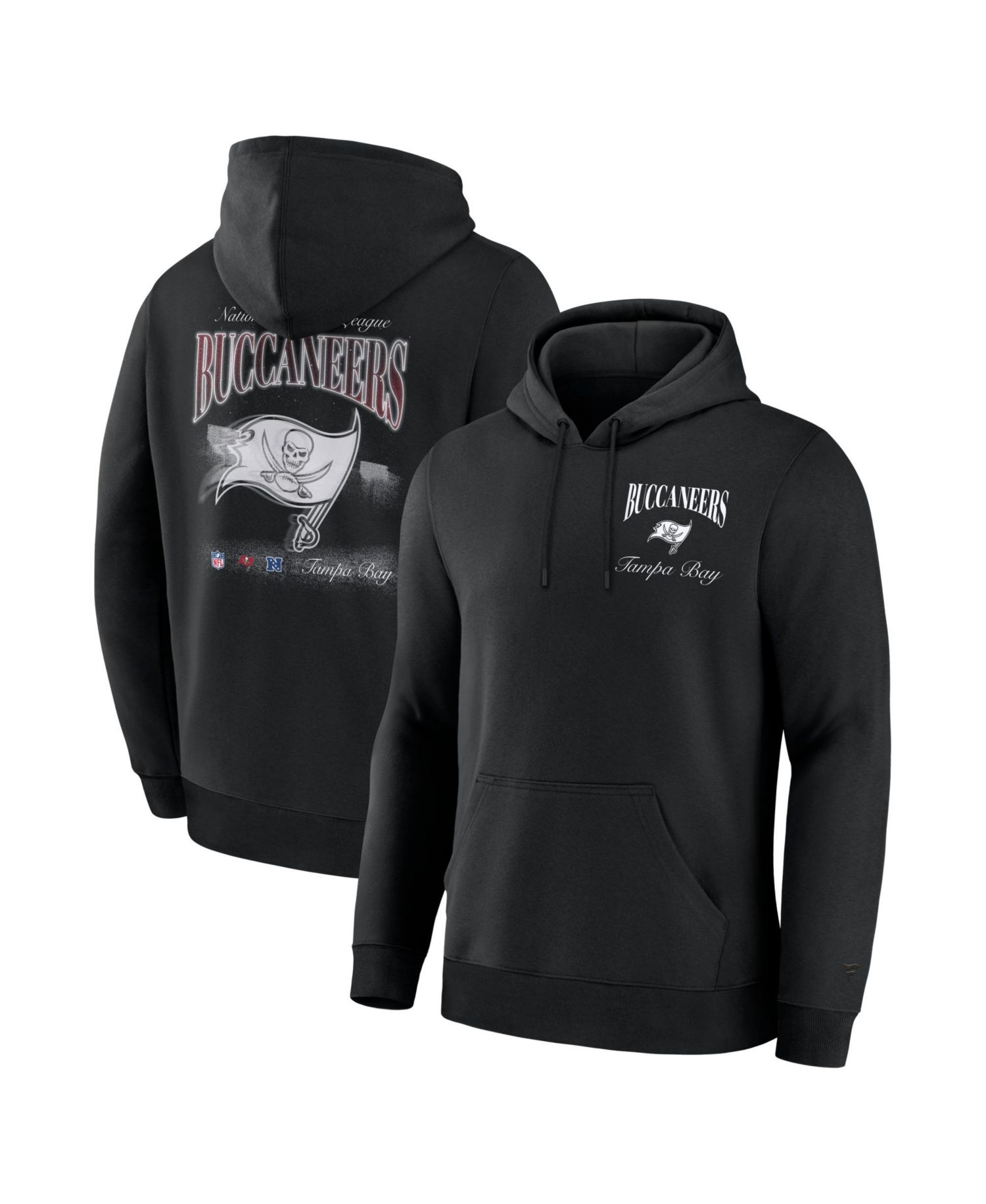 Men's Black Tampa Bay Buccaneers Nightfall Long Sleeve Fleece Hoodie