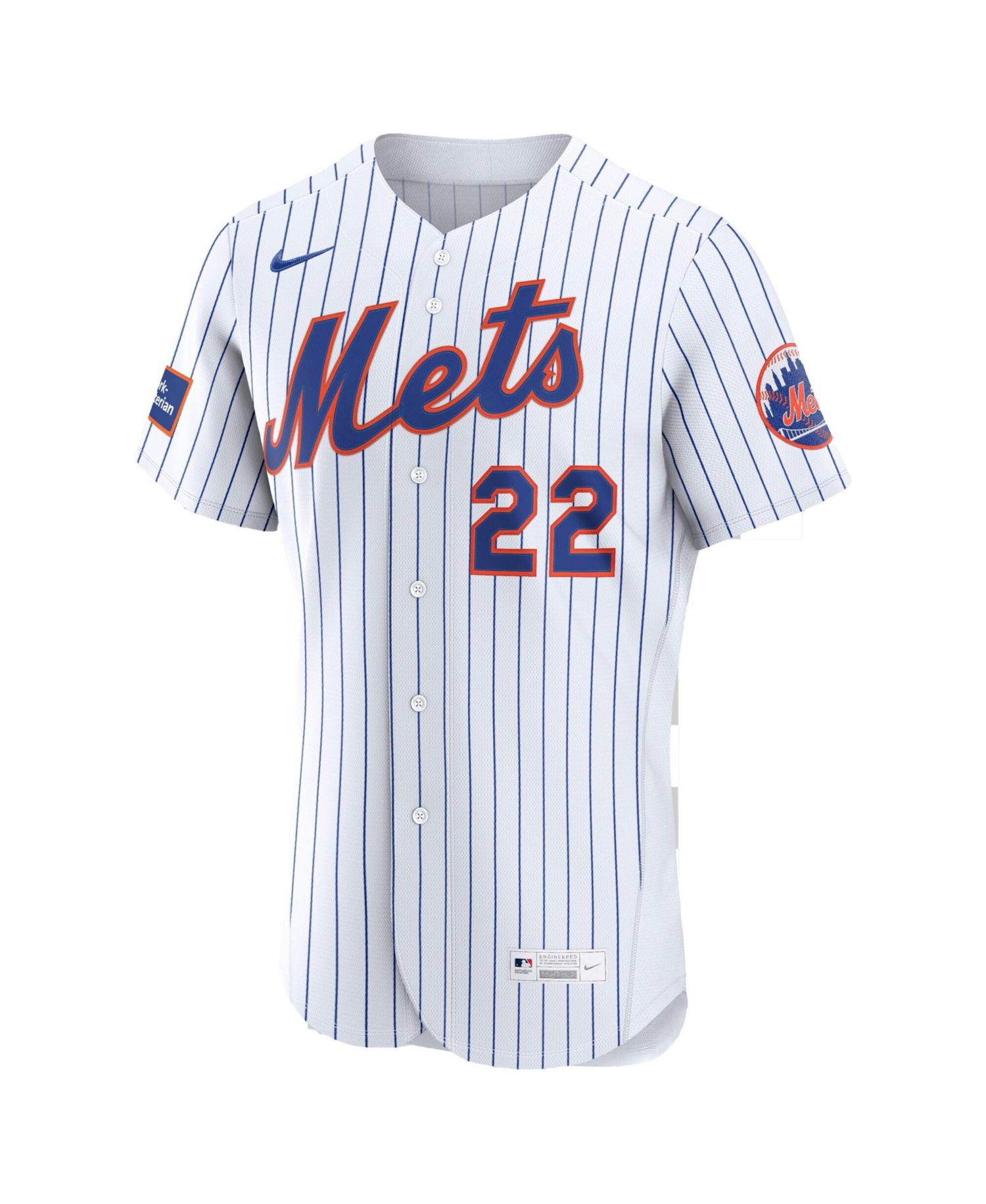 Men's Juan Soto White New York Mets Home Authentic Sponsor Patch Jersey