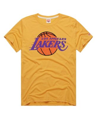 Men's and Women's Gold Los Angeles Lakers Logo Tri-Blend T-Shirt