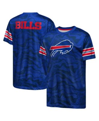 Big Boys and Girls Royal Buffalo Bills Slant Route Performance T-Shirt