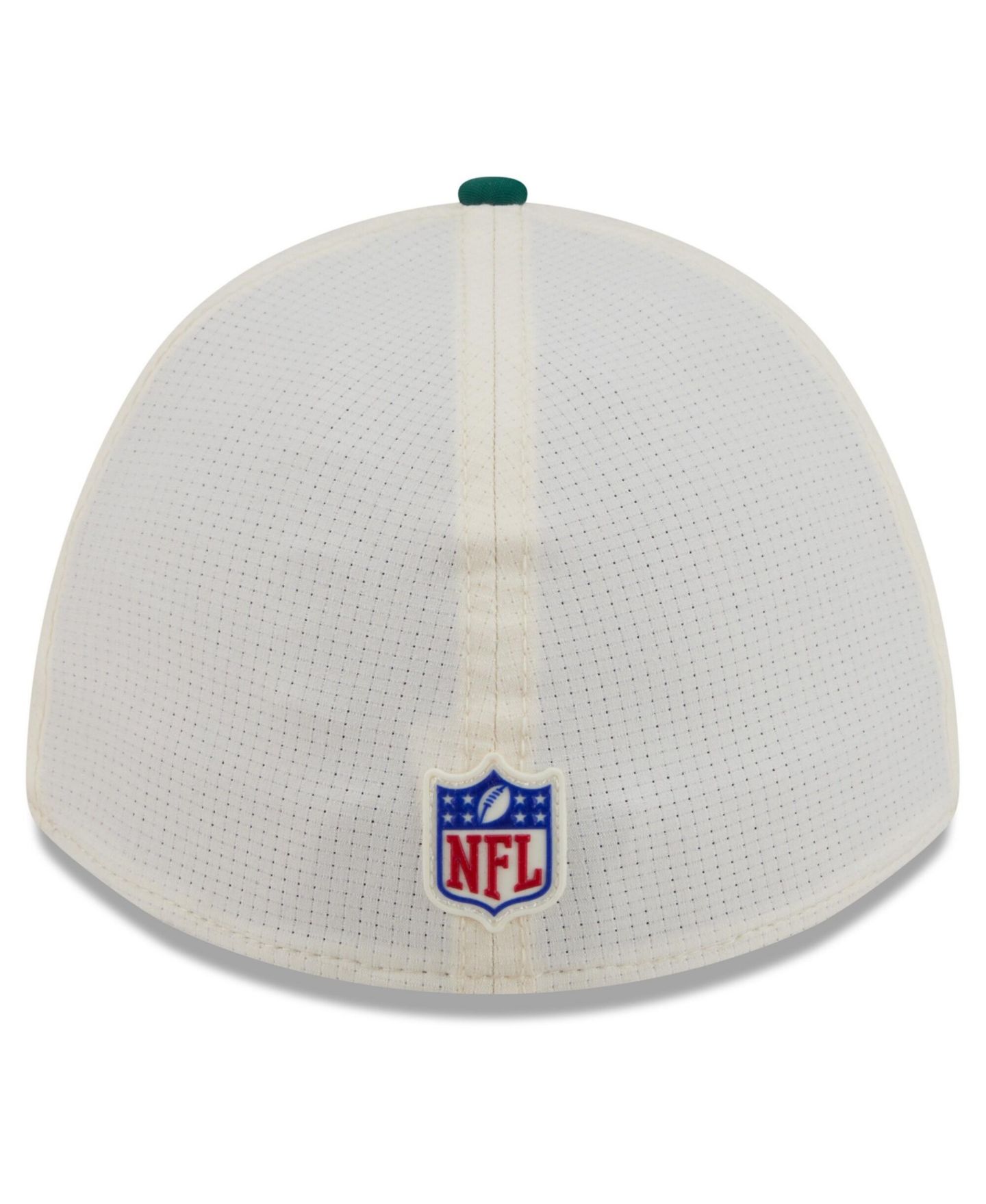 Мужская кепка New Era Cream/Green New York Jets 2026 NFL Training Camp 39THIRTY Flex Hat — фото 4