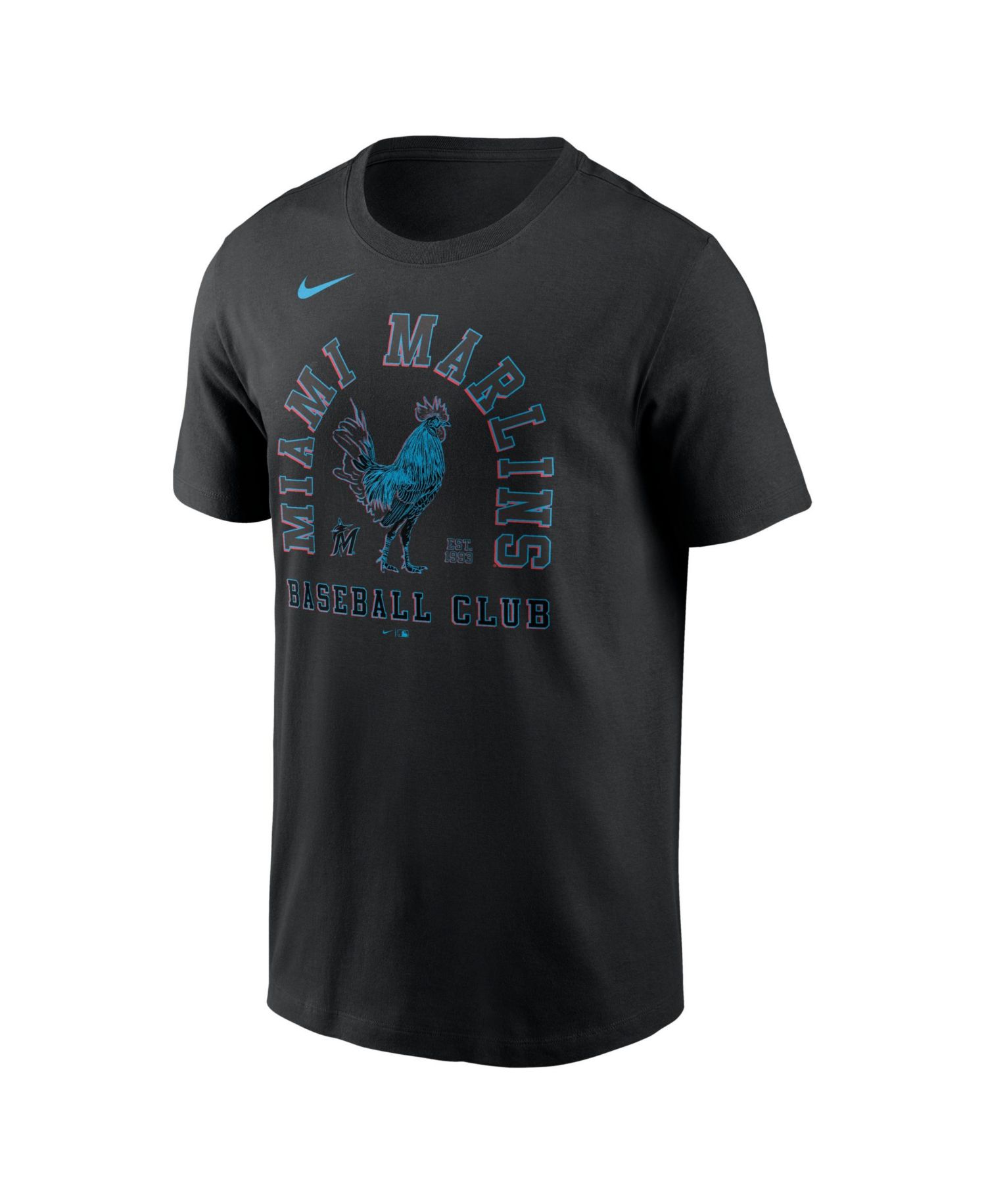 Men's Black Miami Marlins Local T-Shirt