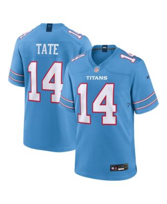 Men's Carnell Tate Light Blue Tennessee Titans 2026 NFL Draft First Round Pick No. 4 Team Game Jersey