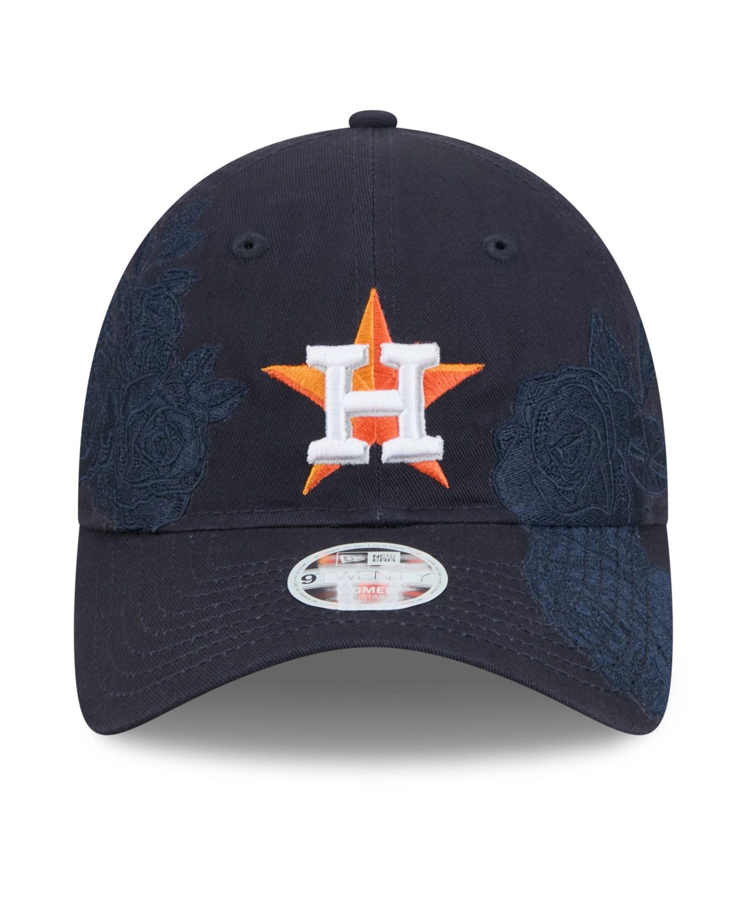 Women's Navy Houston Astros Roses 9TWENTY Adjustable Hat