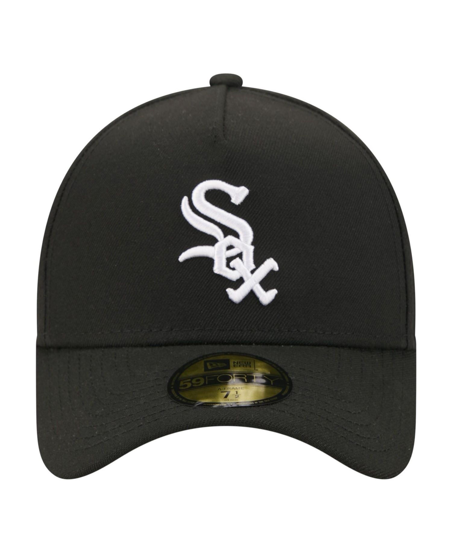 Men's Black Chicago White Sox A-Frame 59FORTY Fitted Hat