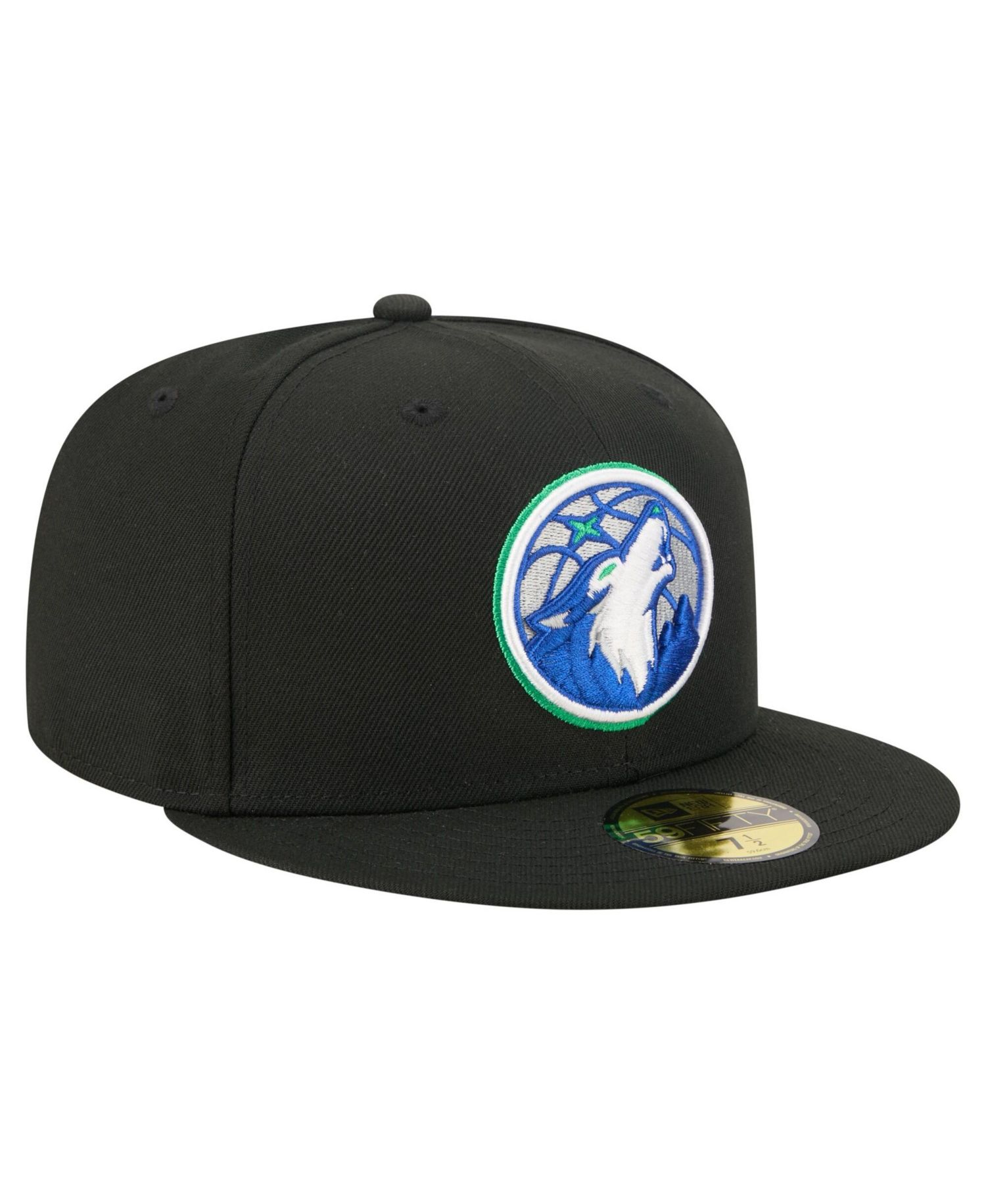 Men's Black Minnesota Timberwolves 59FIFTY Fitted Hat