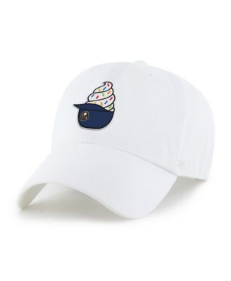 Preschool White Milwaukee Brewers Ice Cream Helmet Clean Up Adjustable Hat