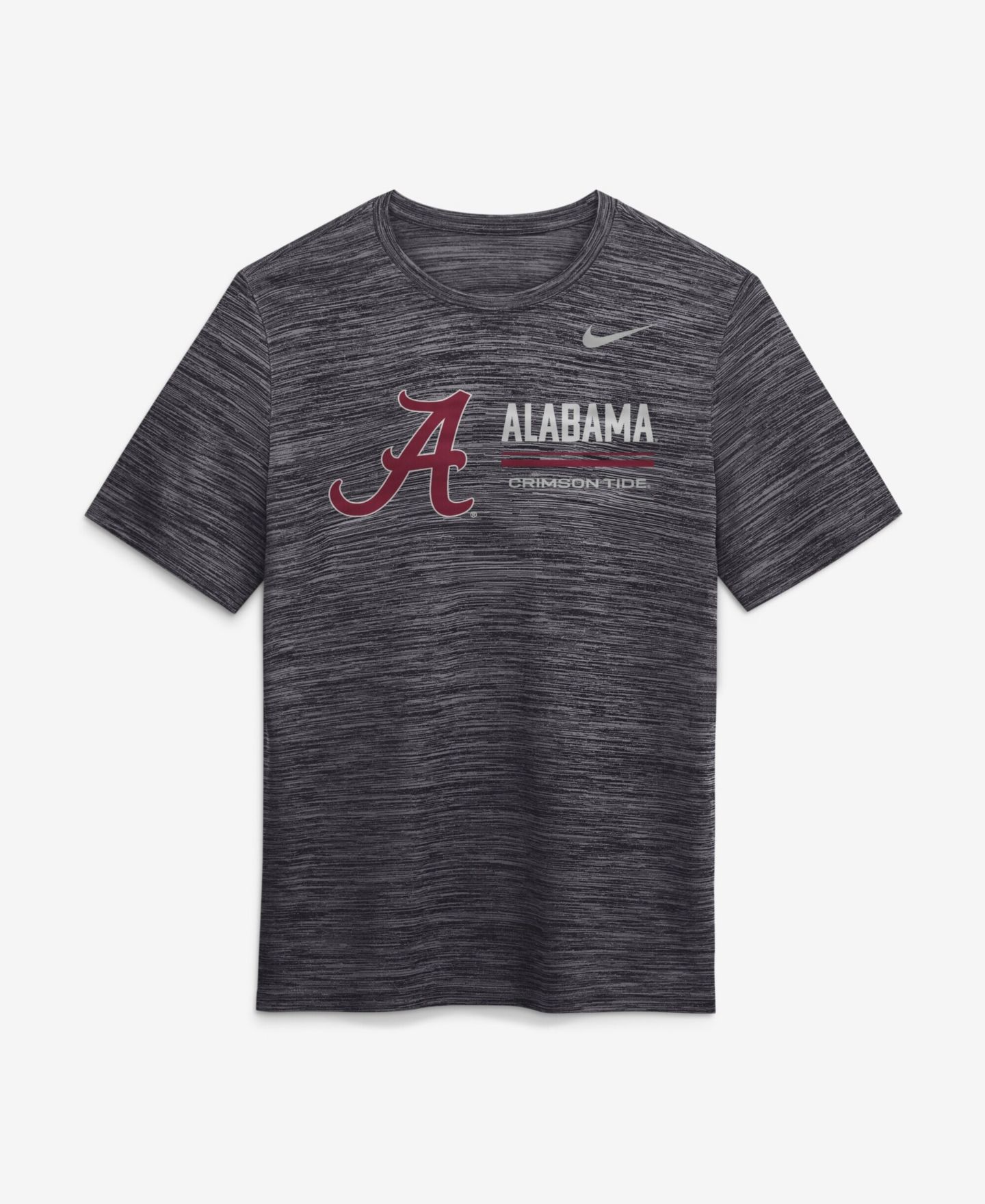 Мужская футболка Nike Anthracite Alabama Crimson Tide Sideline Velocity Dri-FIT — фото 2