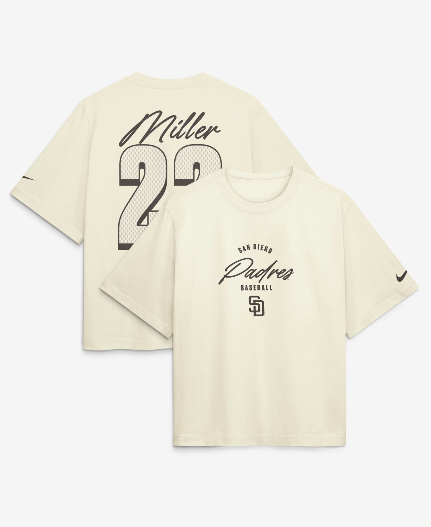Women's Mason Miller San Diego Padres Boxy Name & Number T-Shirt