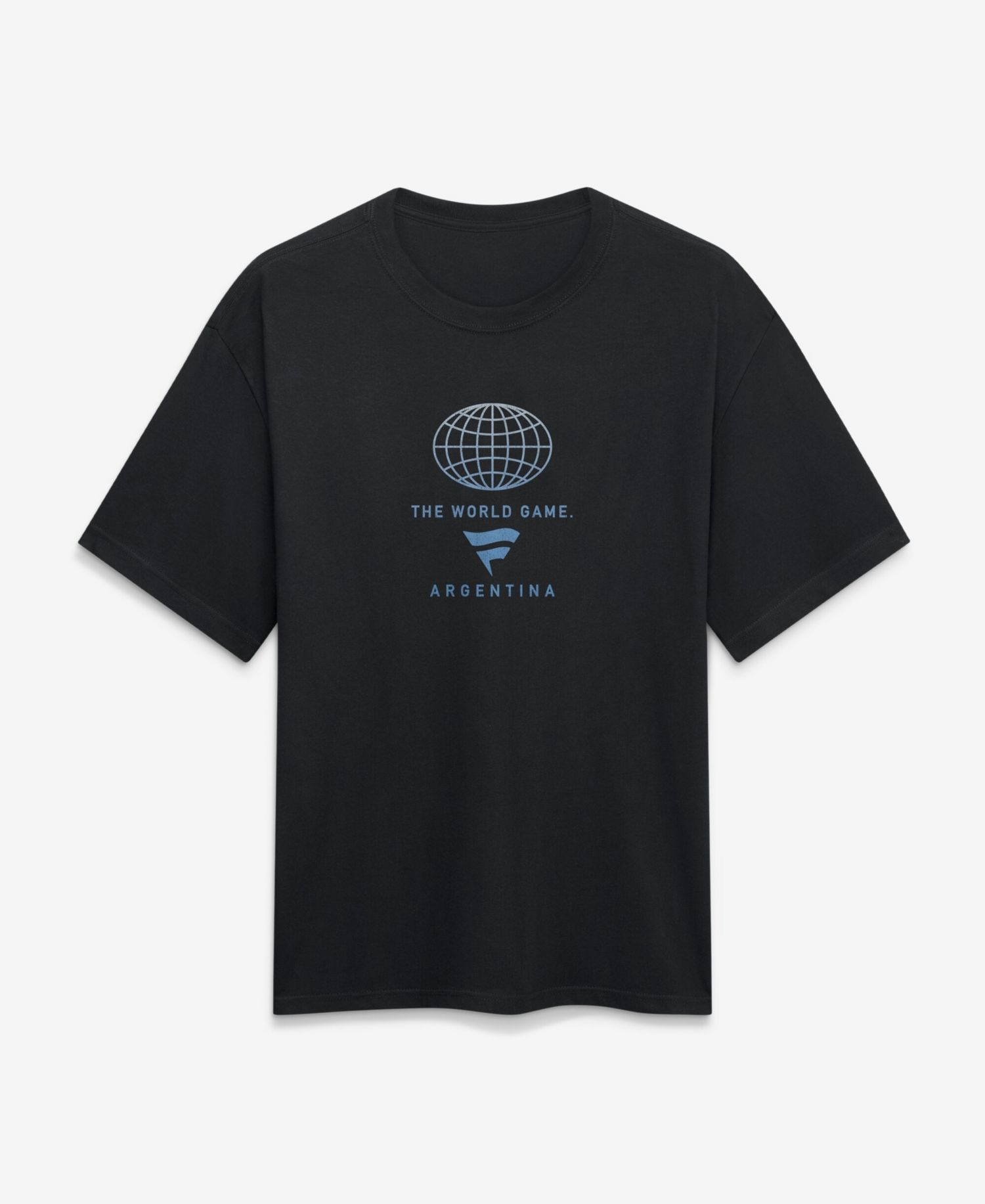 Men's Black Argentina Streets Of The World Heavyweight T-Shirt