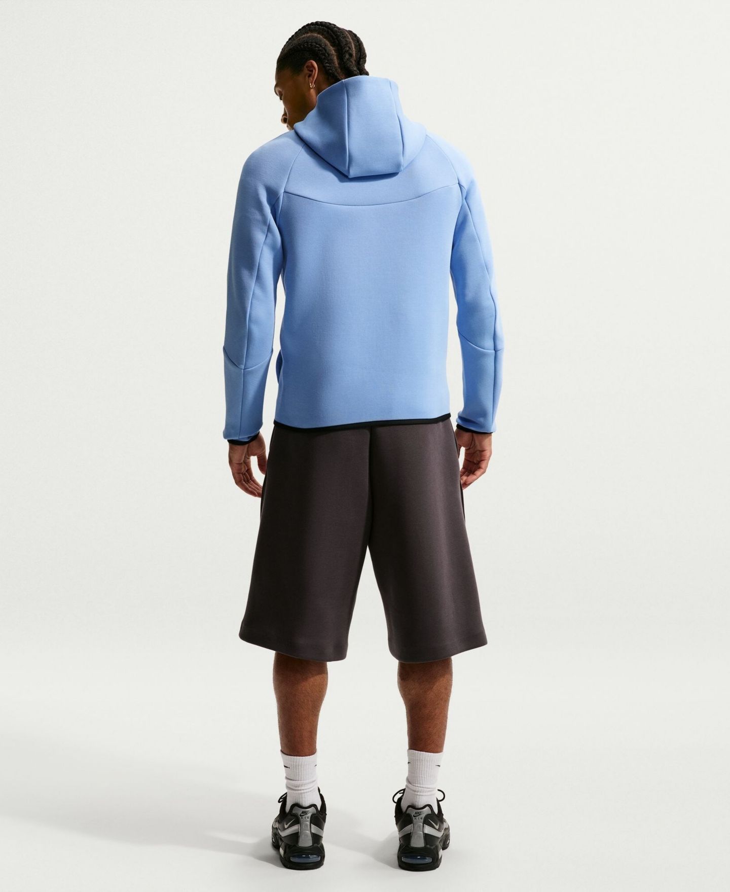 Мужское худи Nike Blue Tottenham Hotspur Tech Fleece Windrunner Raglan Full-Zip — фото 2
