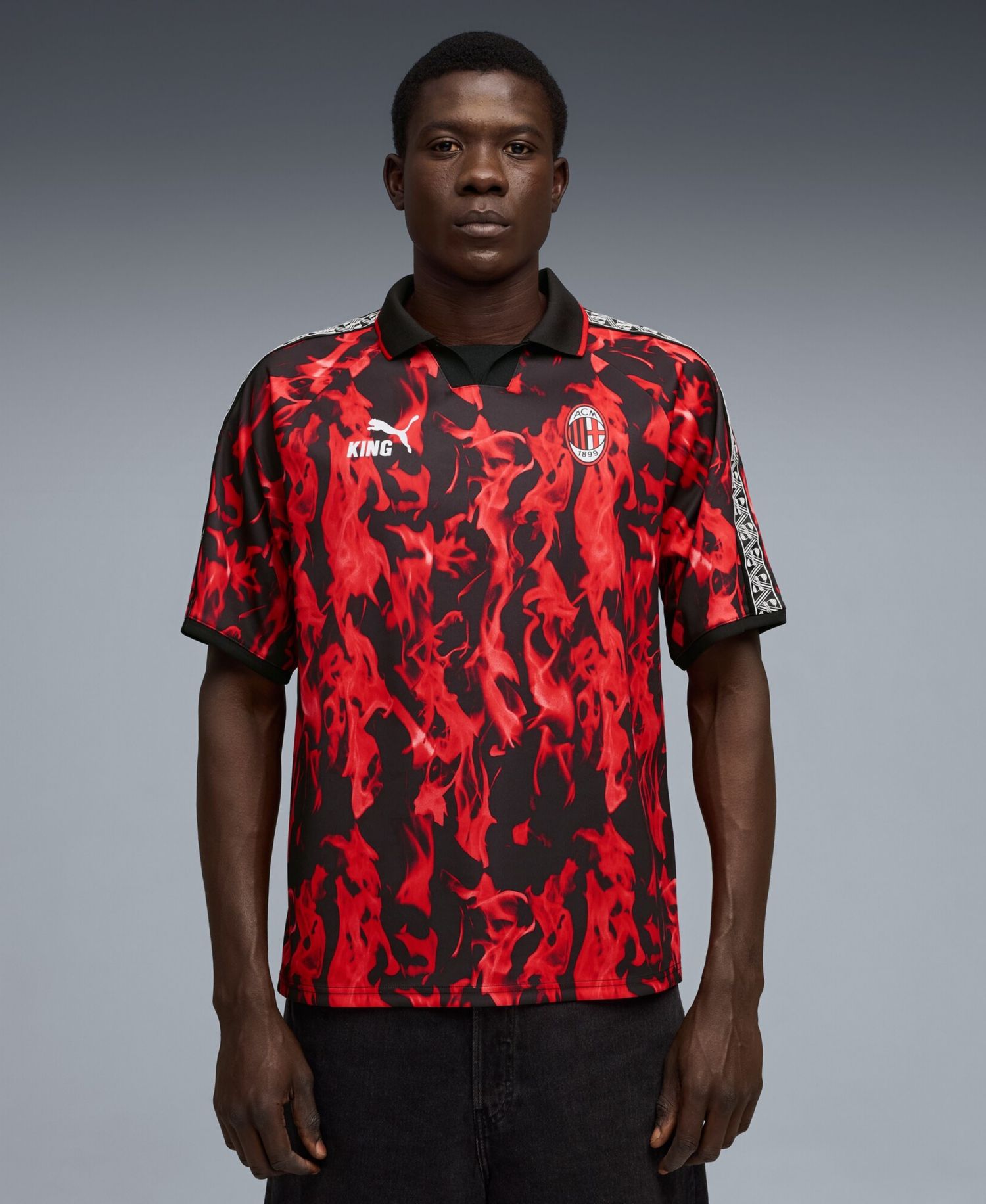 Men's Red AC Milan King Retro Jersey
