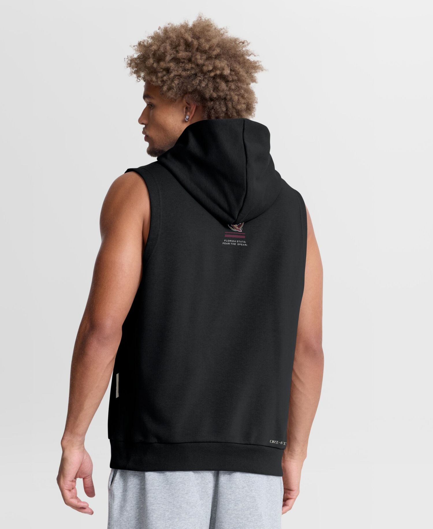 Men's Black Florida State Seminoles 2026 Sideline Sleeveless Dri-FIT Hoodie