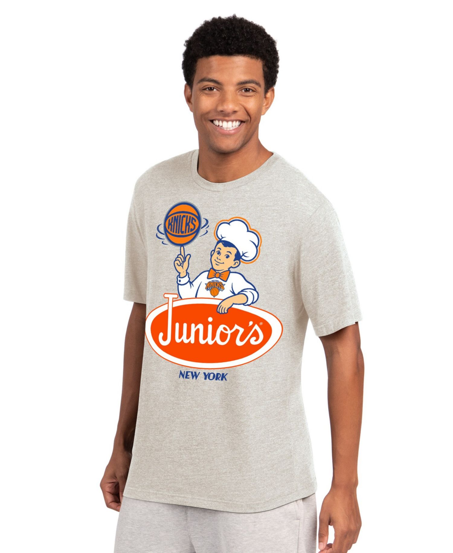 Men's Oatmeal New York Knicks Junior's Prime Time T-Shirt