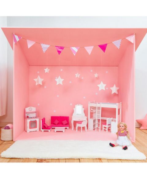 Детские куклы Olivia's Little World Princess Polka Dots 18" Doll Lounge Set, от 3 лет