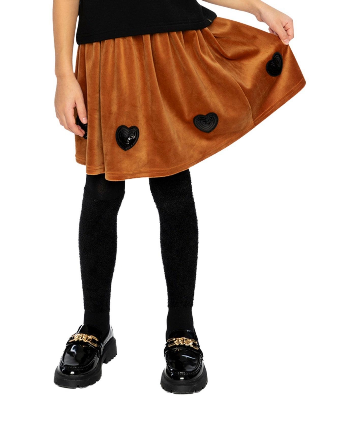 Deux par Little and Big Girl ( 6 to 12 ) Velvet Skirt