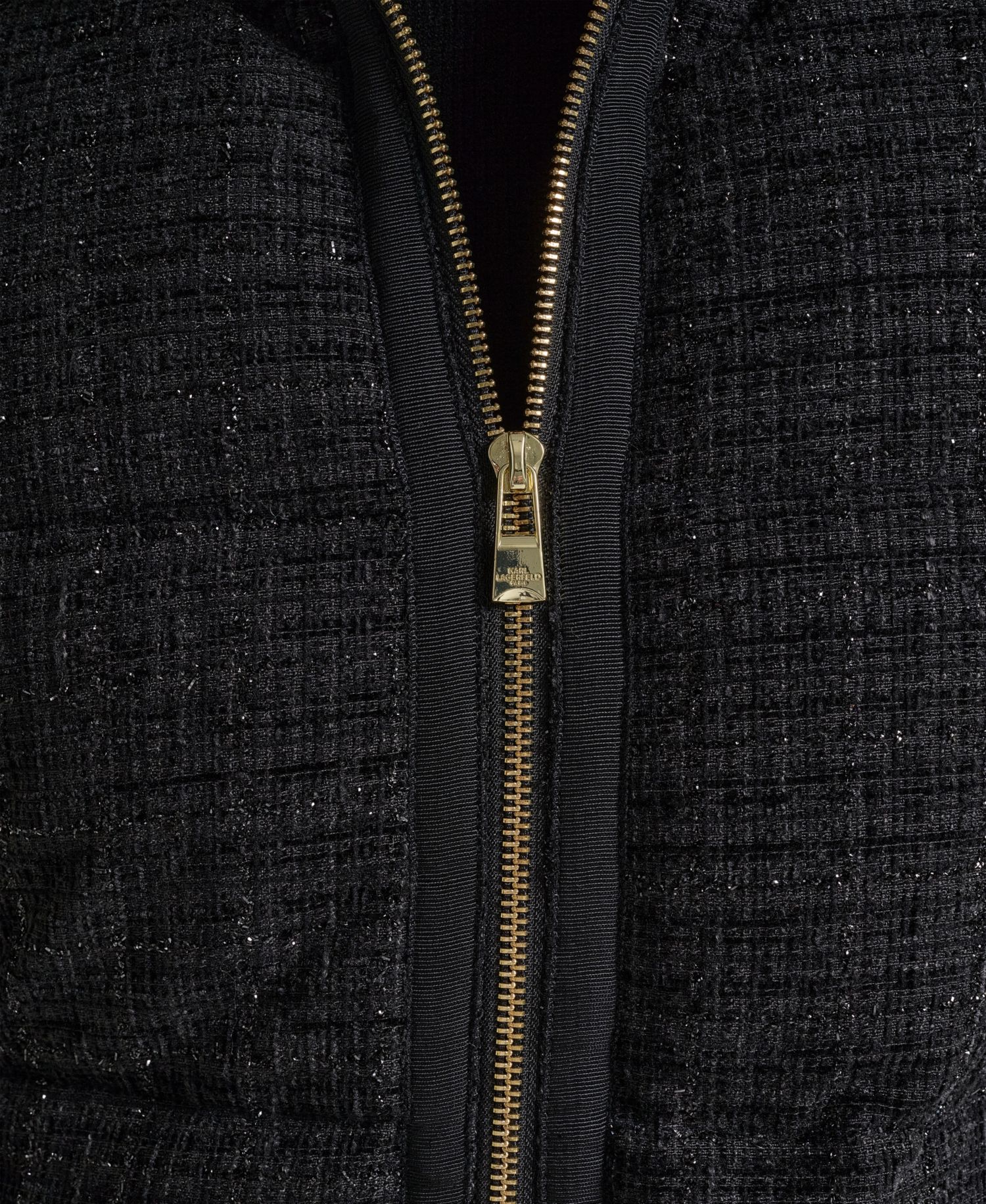 Women's Tweed Sparkle Puffer Long Coat