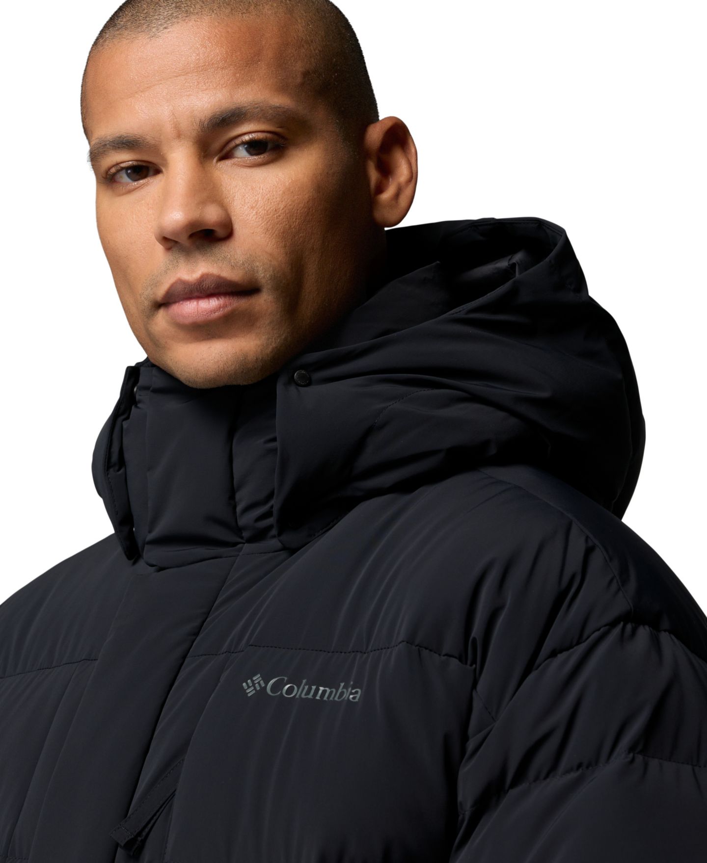 Мужская куртка Columbia Amaze Puff™ Hooded, цвет: Чёрный — фото 3