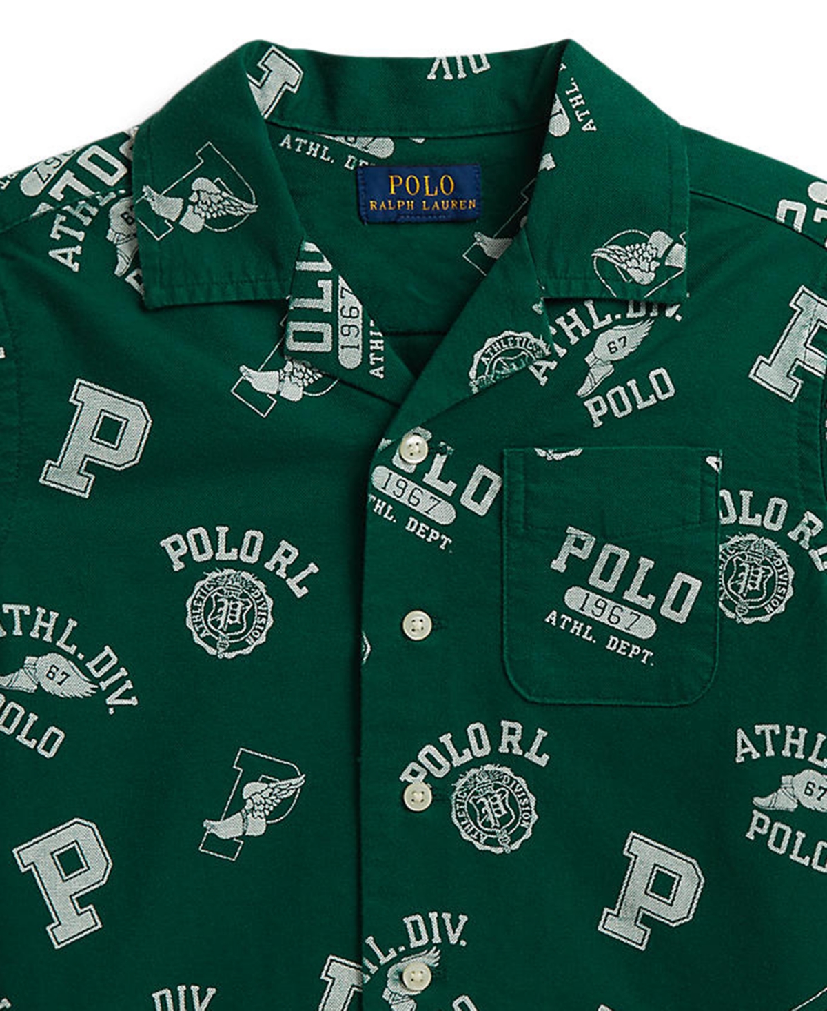 Polo Ralph Lauren Boys' 2T-7 Print Cotton Oxford Shirt