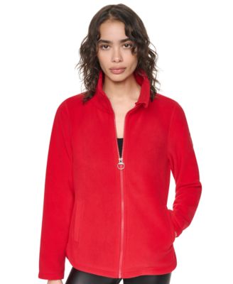 Women's Fleece Curved-Hem Zip-Up Jacket