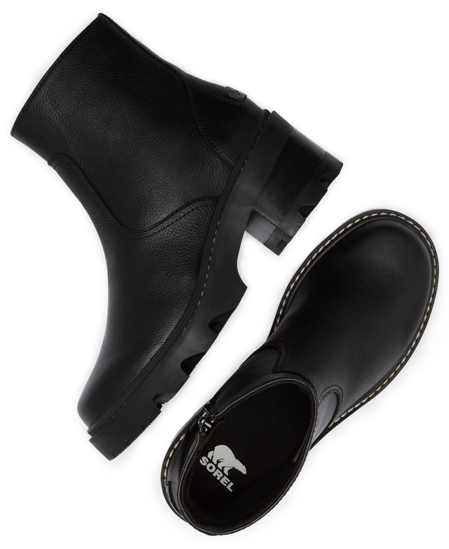 Женские ботинки Sorel Joan Now Zipper Booties, цвет: Чёрный — фото 7