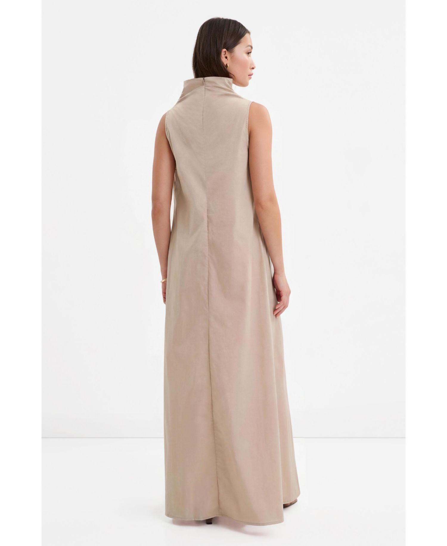 Women's Minna Sleeveless Mock-Neck Maxi Dress