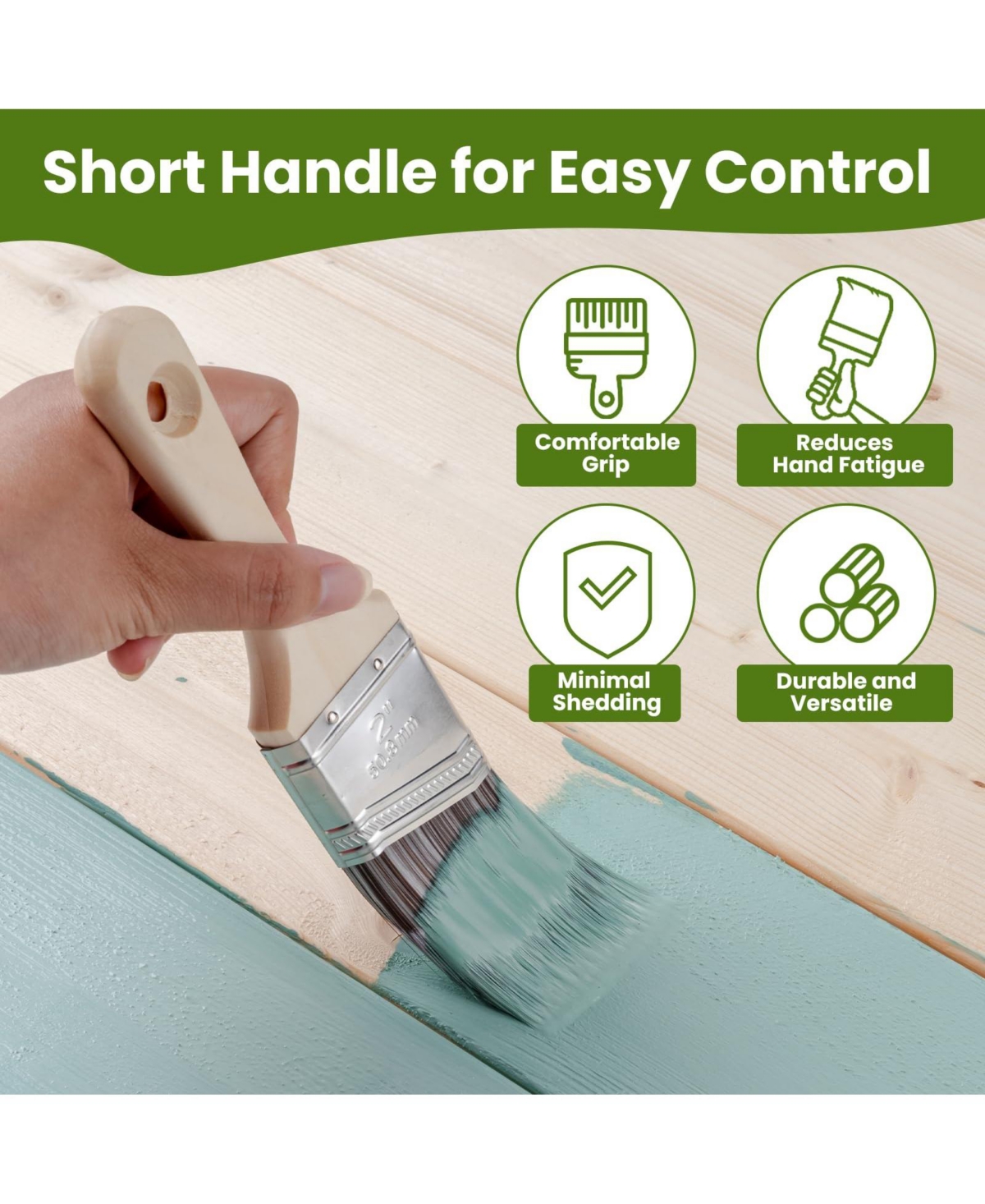 Xdovet Paint Roller Kit Tray Liners Brush Wall Door Cabinet