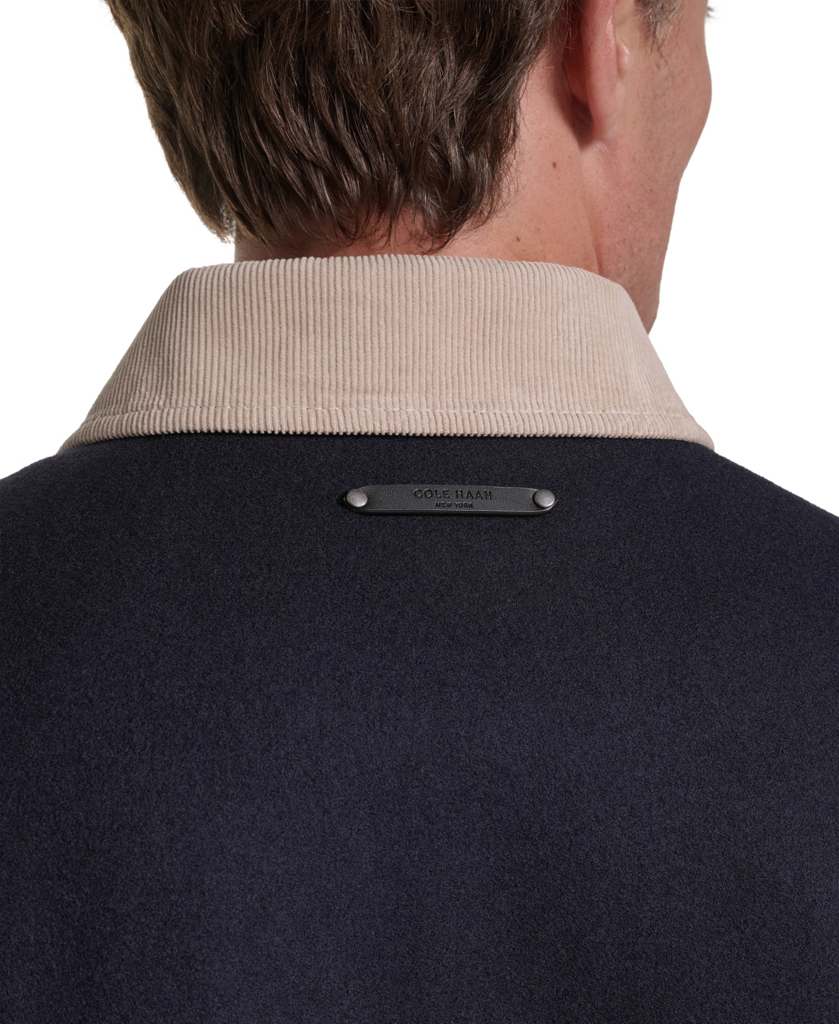 Cole Haan Men's Front-Zip Melton Wool Jacket