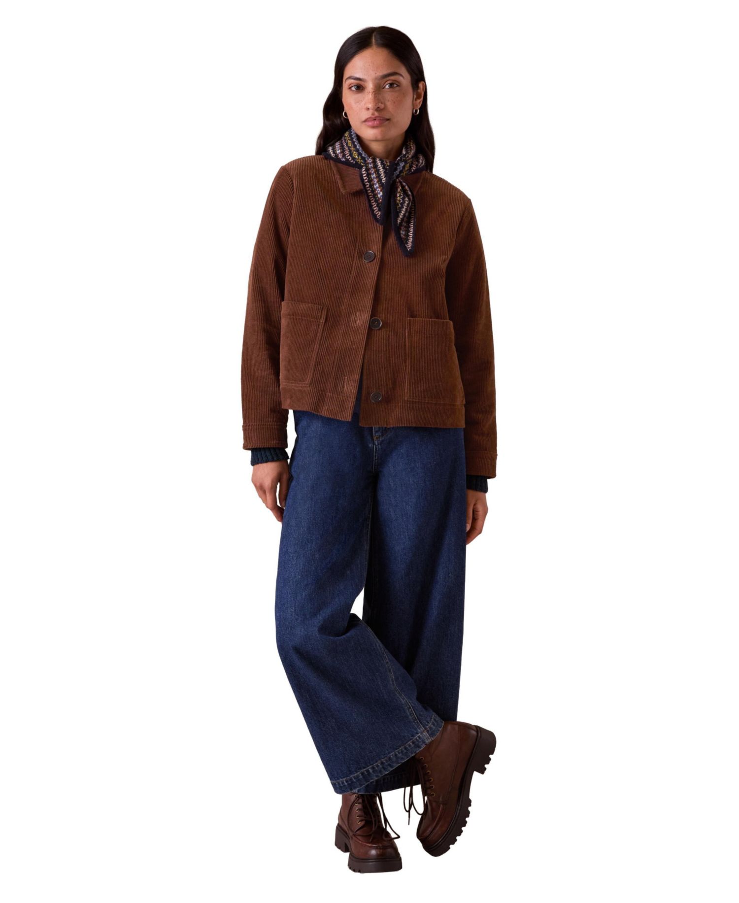 Womens Cord Utility Jacket