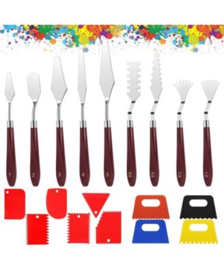Spatula Set Stainless Steel Palette Scrapers Oil Canvas Watercolor