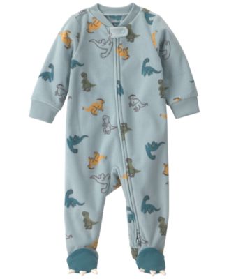 Baby Boys' Fleece Dinosaur 2-Way Zip Sleep & Play 