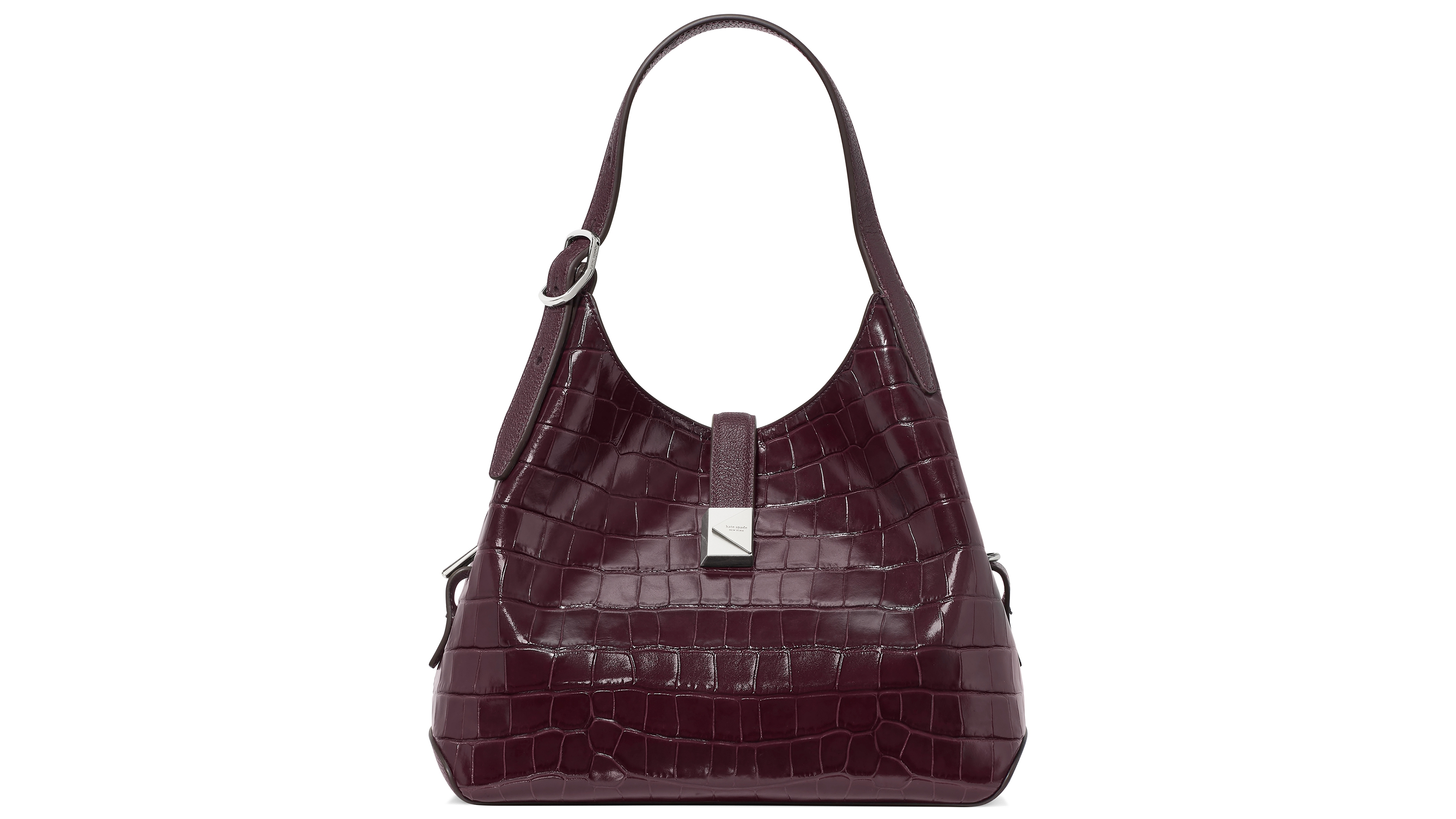 kate spade new york Deco Croc Embossed Large Satchel Handbag