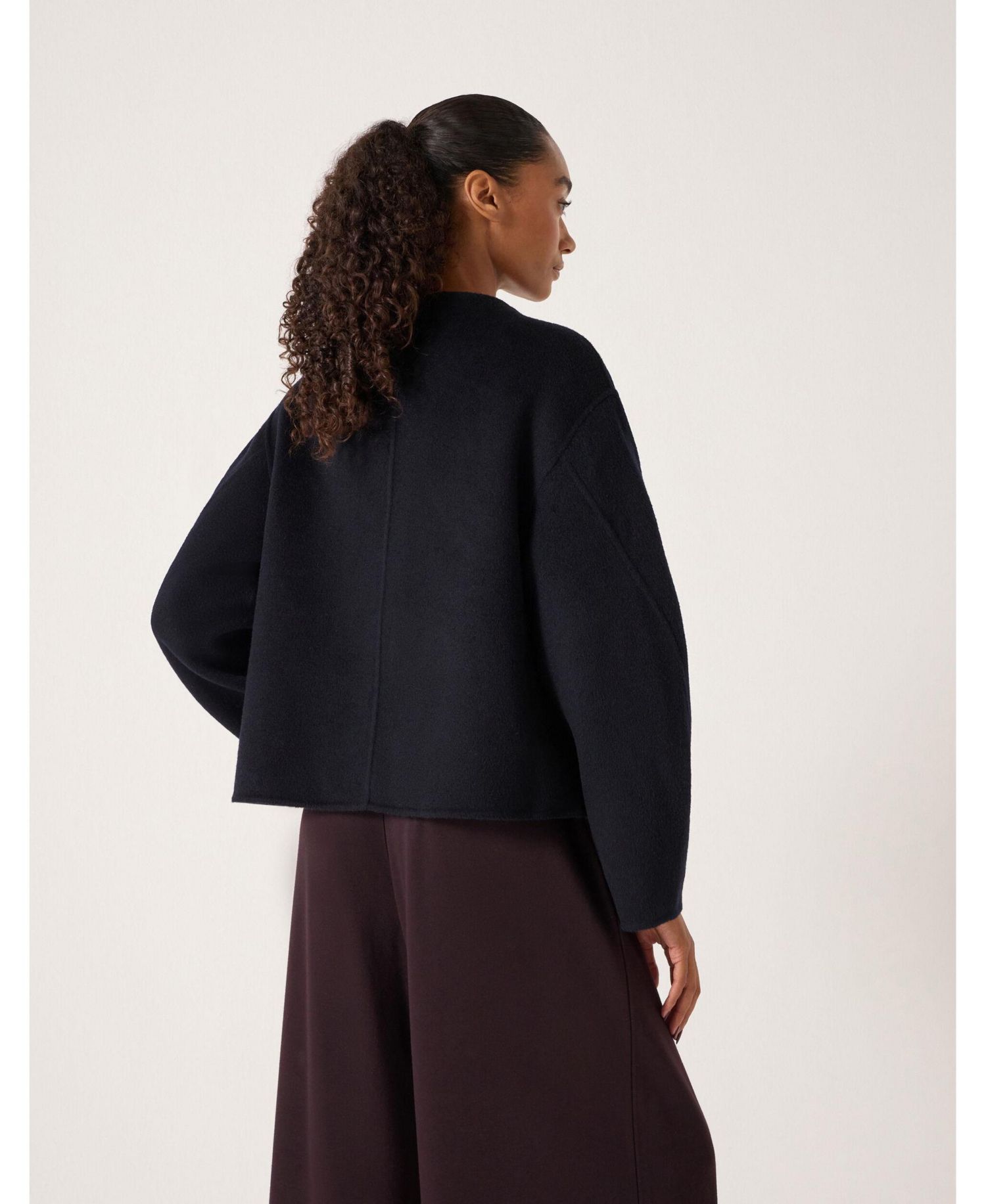 Women's Linnie Double Faced Collarless Jacket
