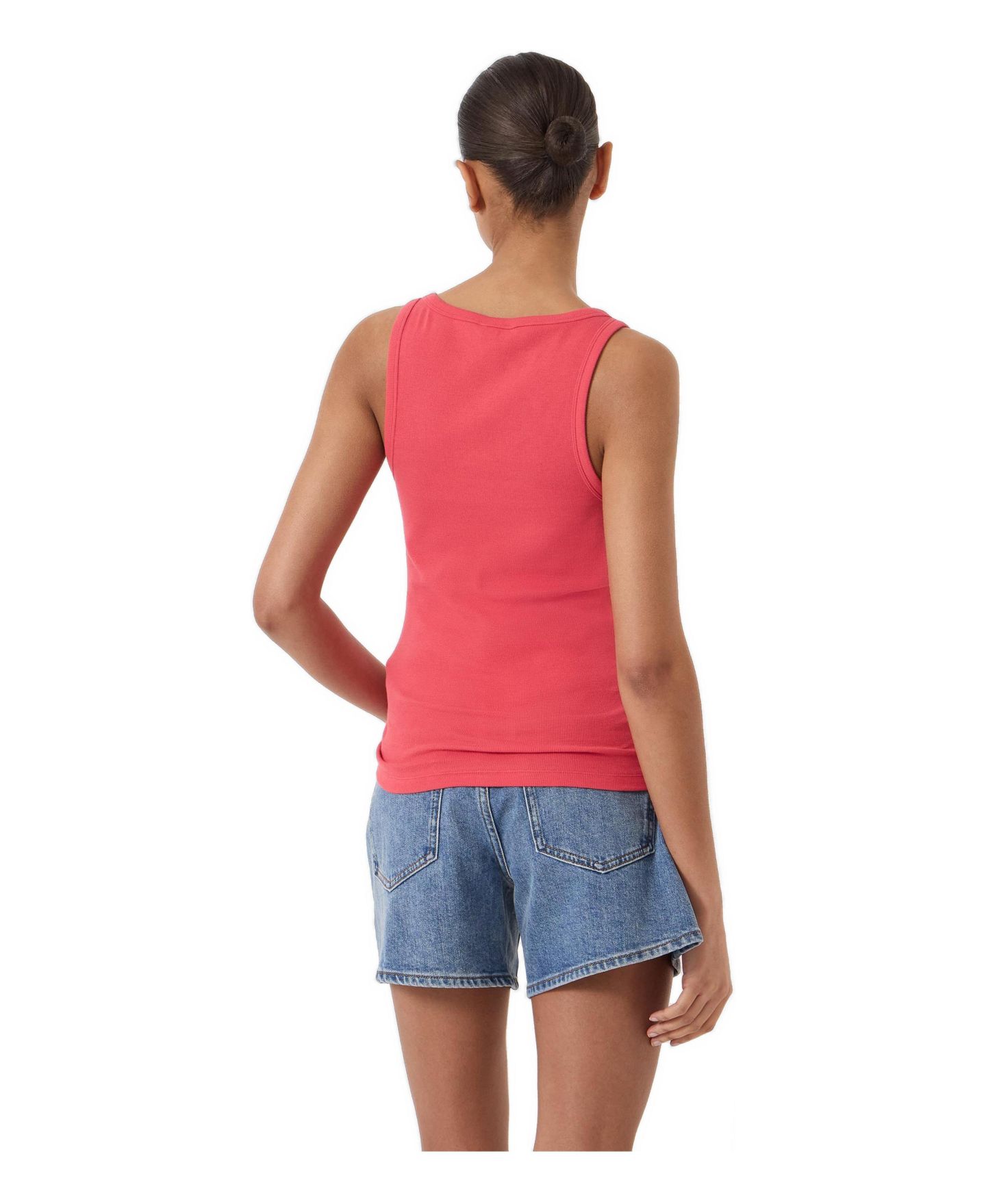 Женский жилет Hush Seth Scoop Neck Ribbed, цвет: Арбузный красный — фото 3