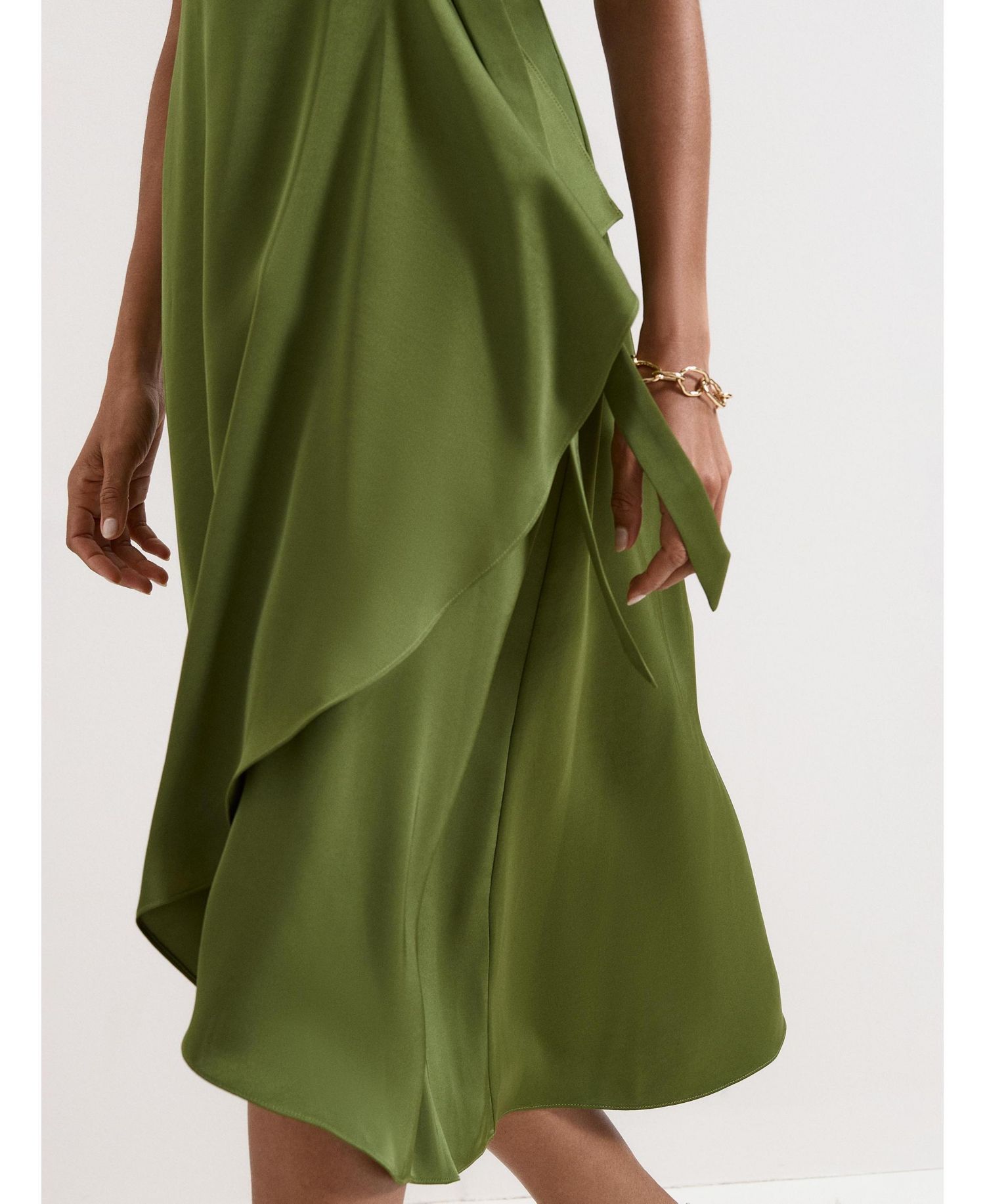 Women's Julissa V-Neck Satin Dress