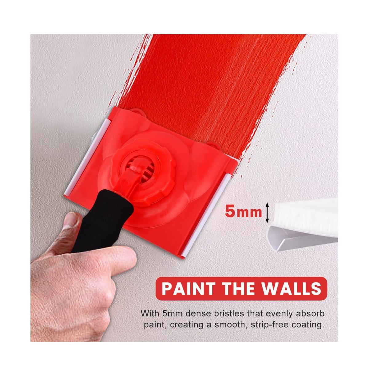 Xdovet Paint Edger Trimmer 360degree(s) Rotation Handle Replacement Pads Wall Ceiling Applicator