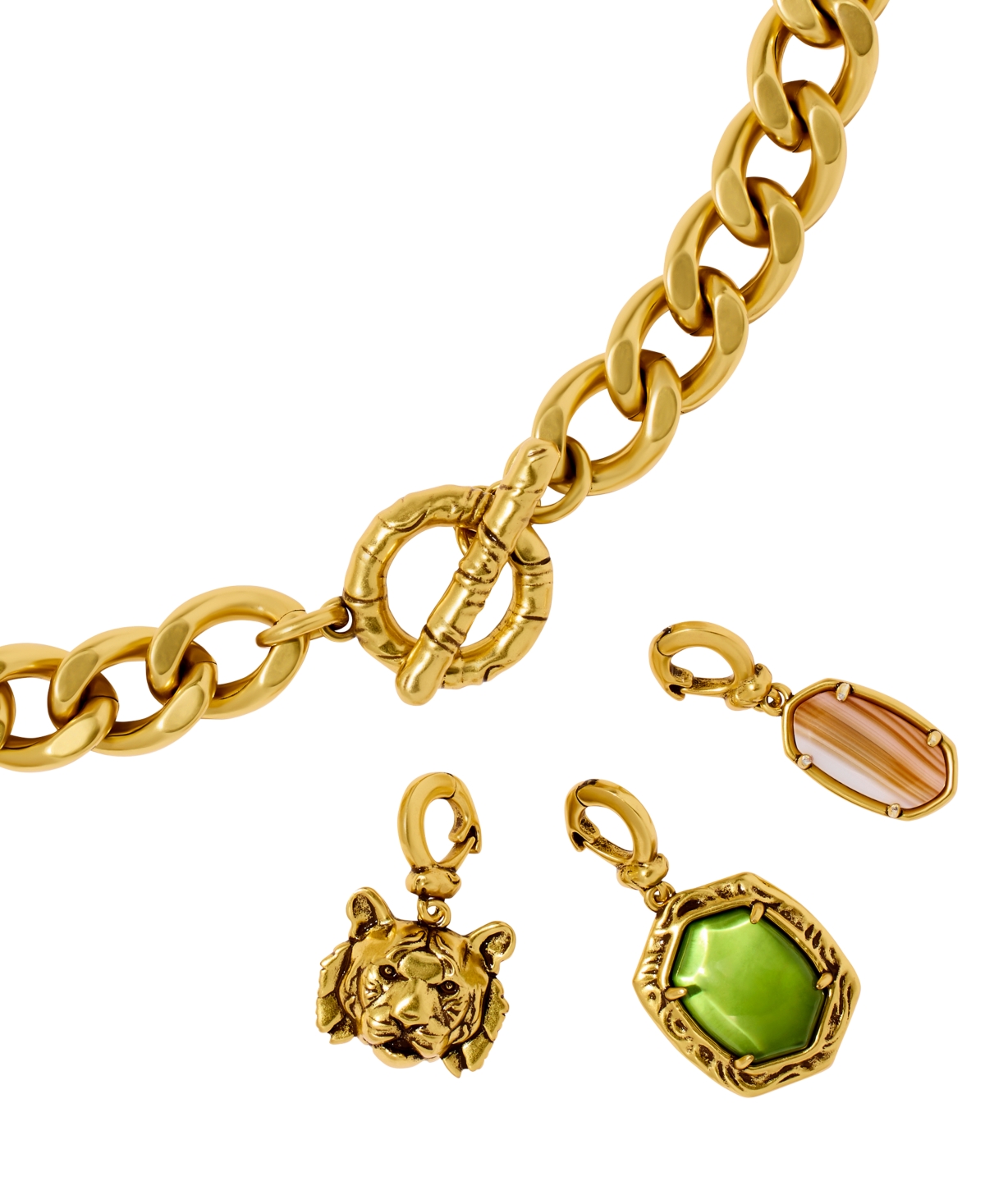 Kendra Scott Imitation Pearl Raina Charm Statement Necklace