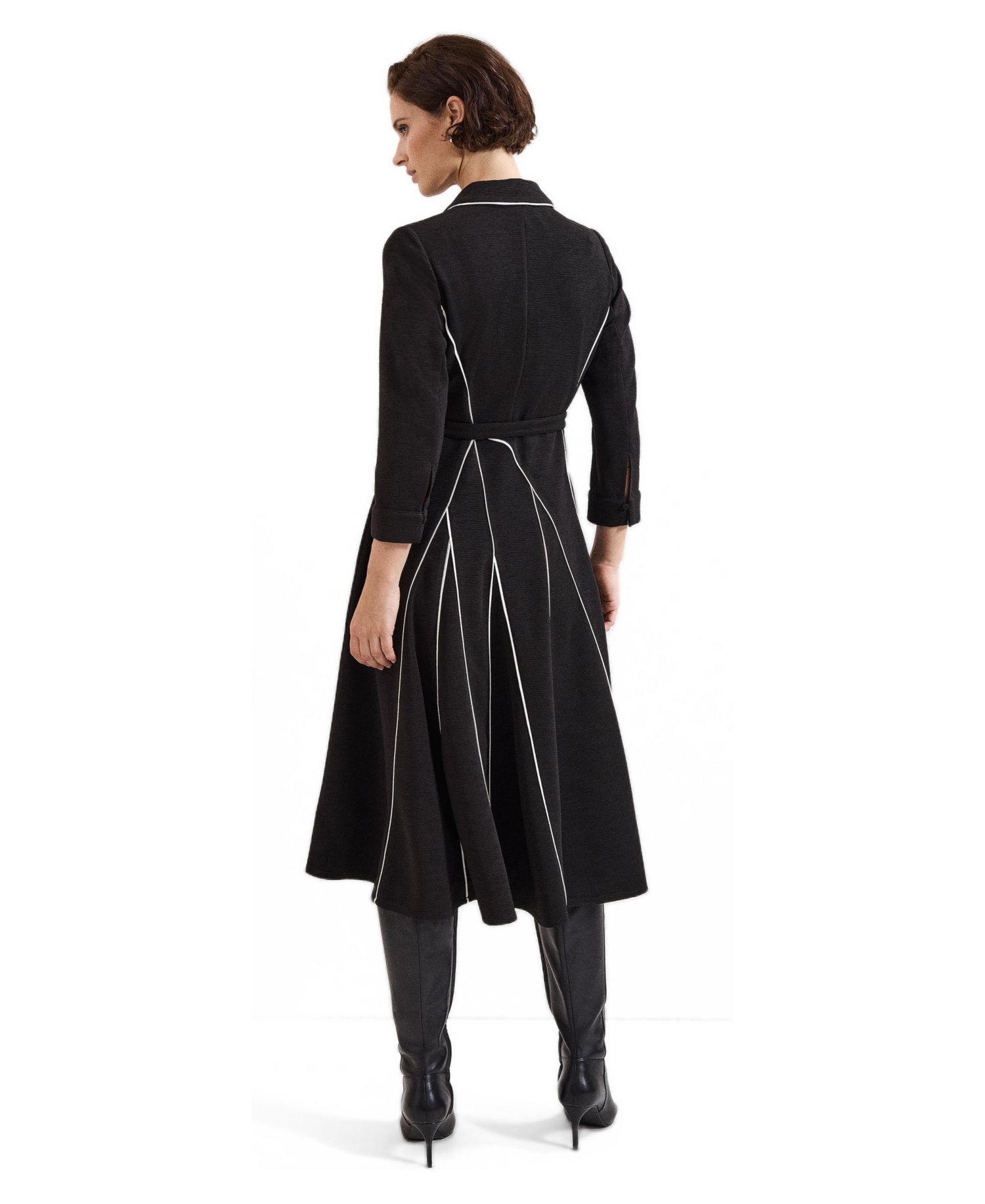 Women's Tilly Collared A-Line 3/4-Sleeve Dress